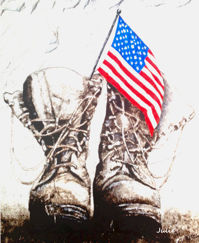 American Strong on a Metal Print