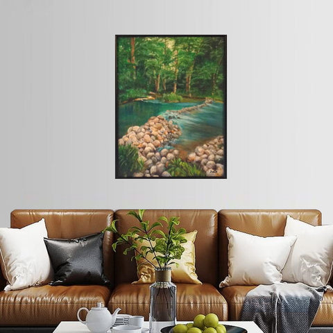 Country Stream on Canvas Prints
