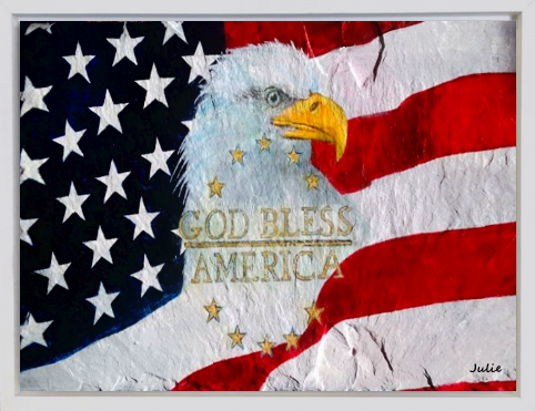 God Bless America in Canvas Prints