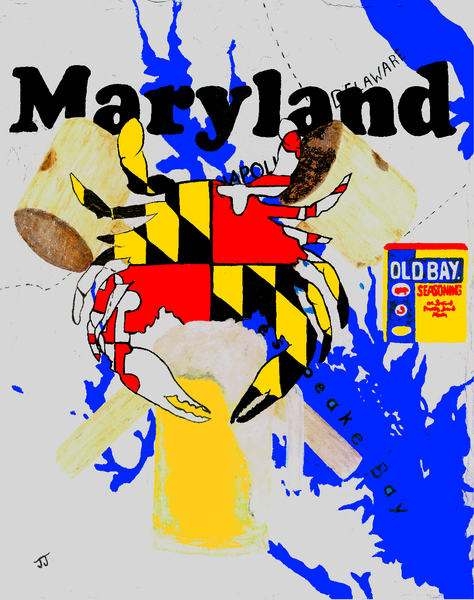 Maryland Crab in Canvas Prints