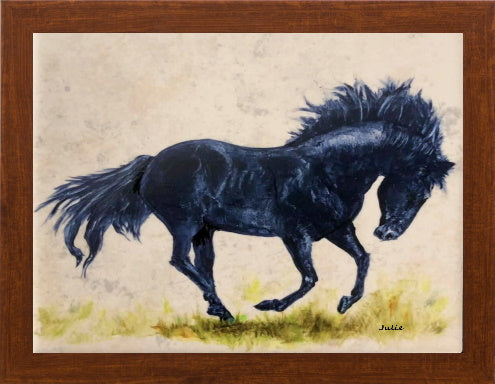 Galloping Horse on Canvas Prints