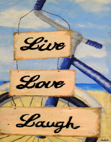 Live, Love & Laugh Mouse Pad