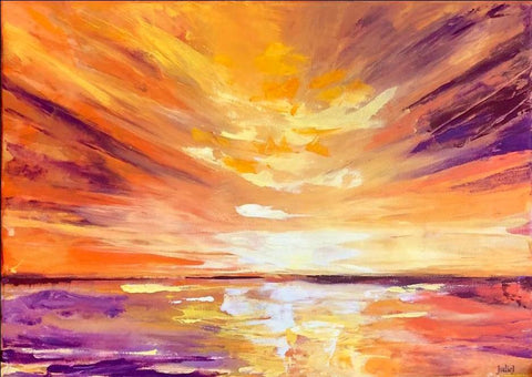 Sunrise on the Water - Original Painting
