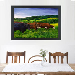 A Cow's Paradise on Canvas Prints