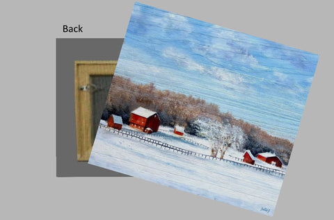 Winter's Peace on a Metal Print