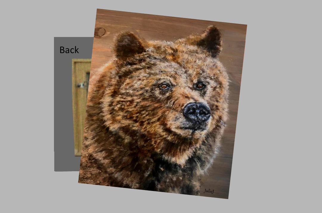 Brown Bear on a Metal Print