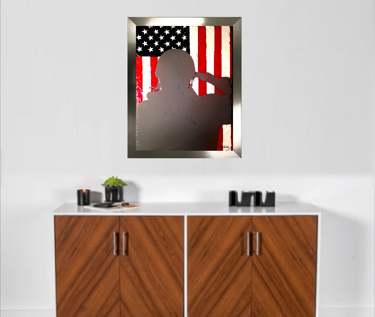 The American Soldier in Canvas Prints