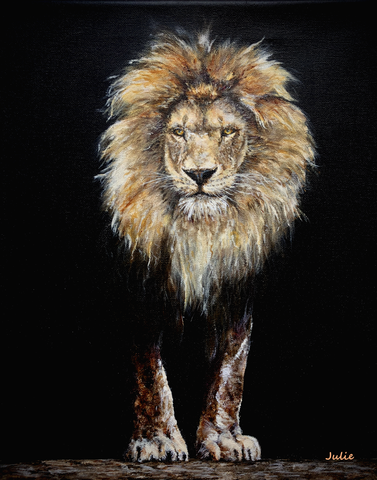 The King - an original acrylic painting on canvas