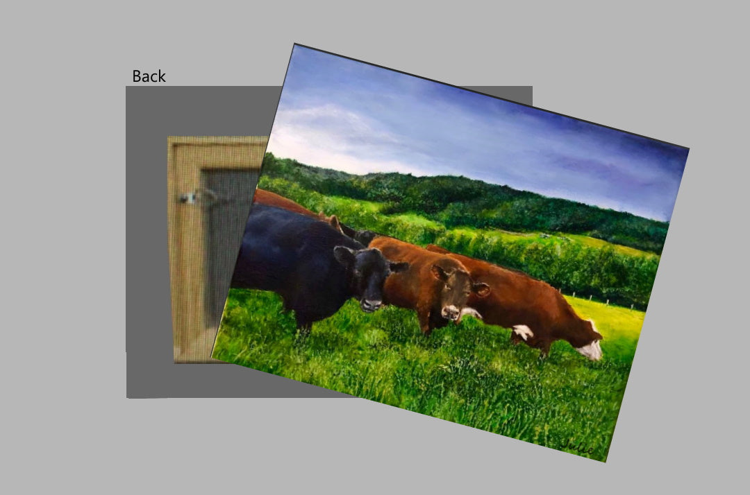 A Cow's Paradise on a Metal Print