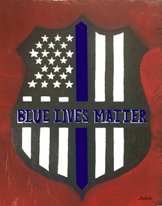 Blue Lives Matter Mouse Pad