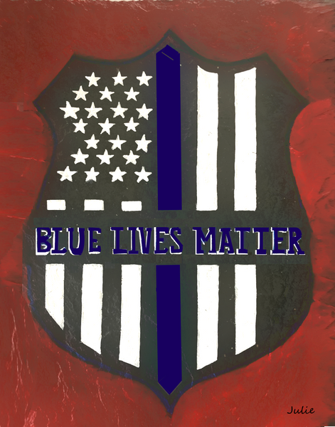 Blue Lives Matter in Canvas Prints