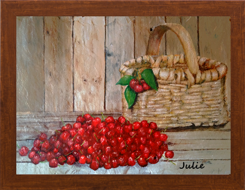 Cherry Picking Day on Canvas Prints