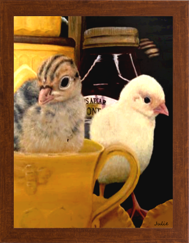 Spring Chicks on Canvas Prints