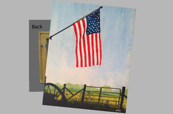 Country Pride on a Metal Print