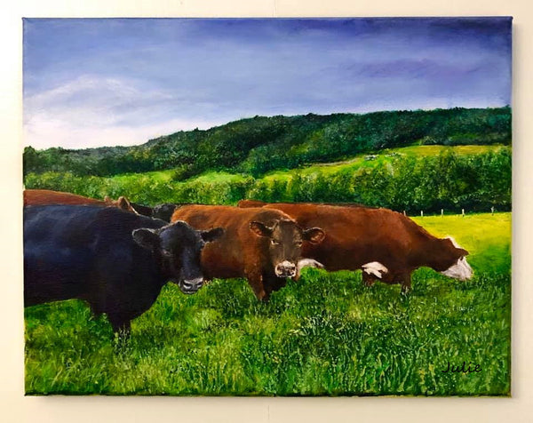 A Cow's Paradise on Canvas Prints