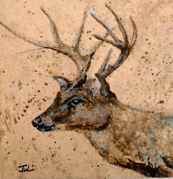 Deer in Camouflage on Canvas Prints
