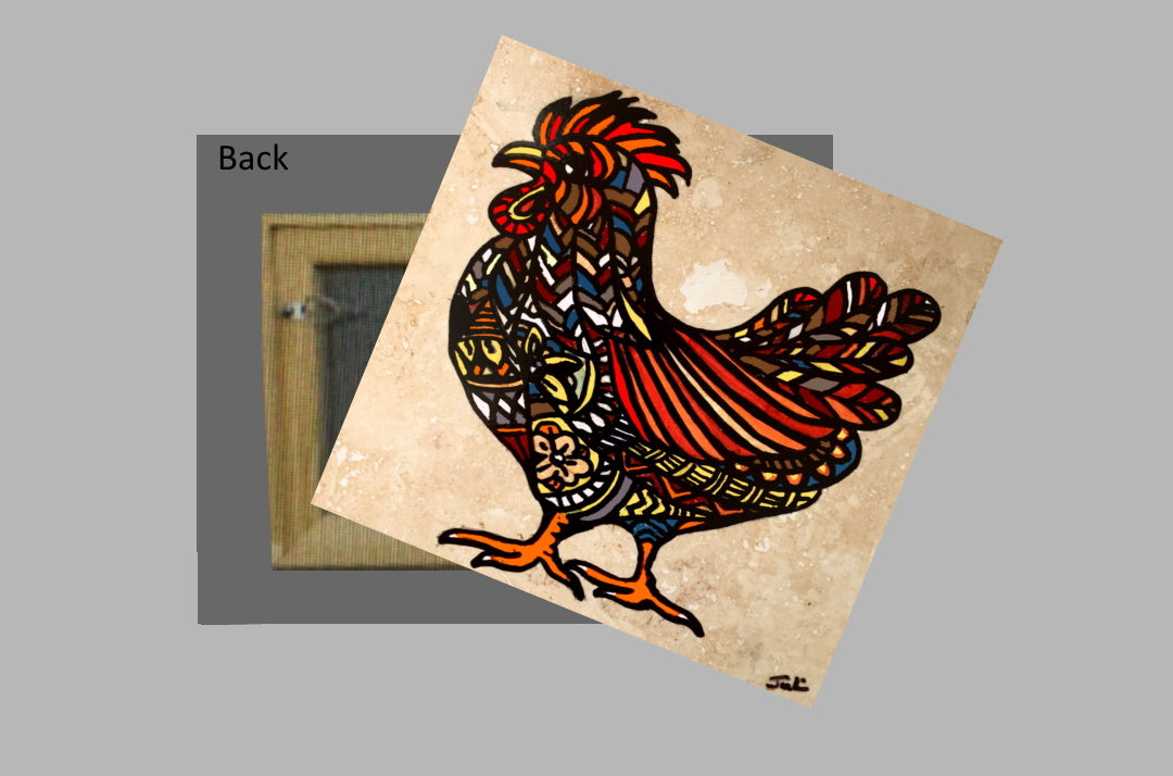 Fancy Chicken on a Metal Print