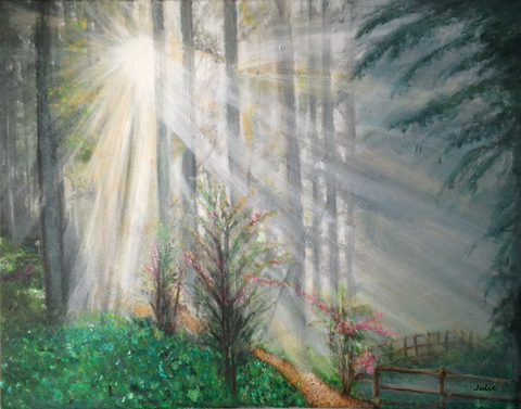 God's Good Morning - Original Painted on Canvas