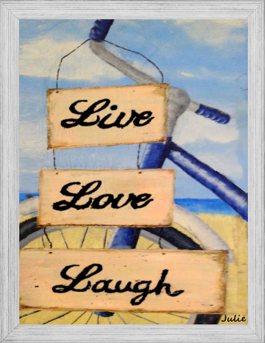 Live, Love & Laugh on Canvas Prints