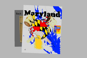 Maryland Crab on a Metal Print