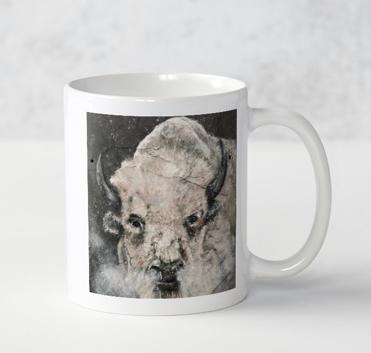 Buffalo White Coffee Mug
