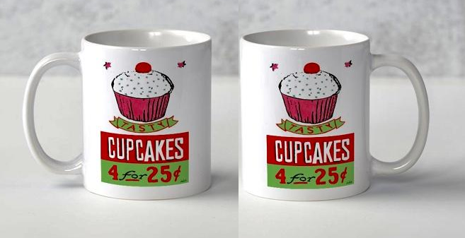 Retro Cupcakes Coffee Mug