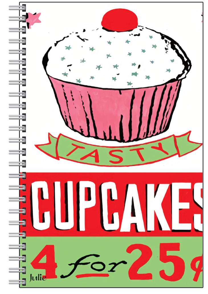 Retro Cupcakes Journal