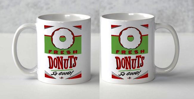 Retro Donuts Coffee Mug