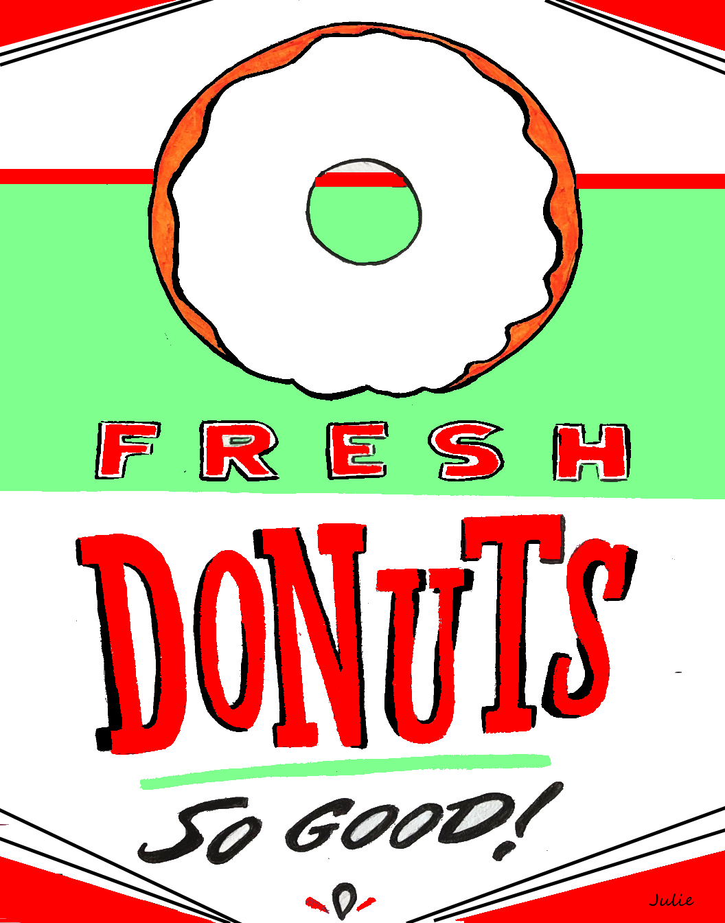 Retro Donuts Mouse Pad