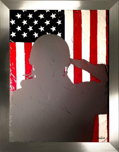 The American Soldier in Canvas Prints