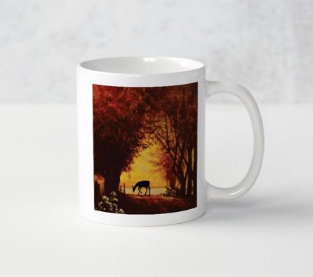 Deer in Opening Coffee Mug