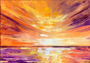 Sunrise on the Water - Original Painting